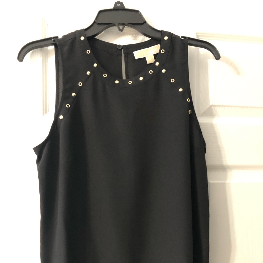 MK NWT gorgeous black and gold accent blouse